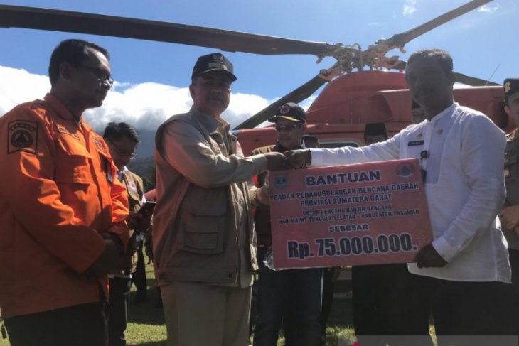 Angin kencang, helikopter Wagub Sumbar tak capai lokasi bencana