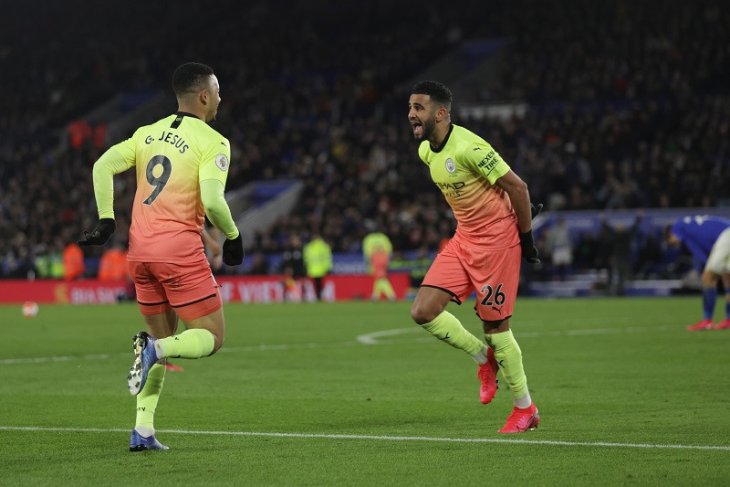 Masuk gantikan Aguero, Jesus amankan 3 poin Man City di markas Leicester