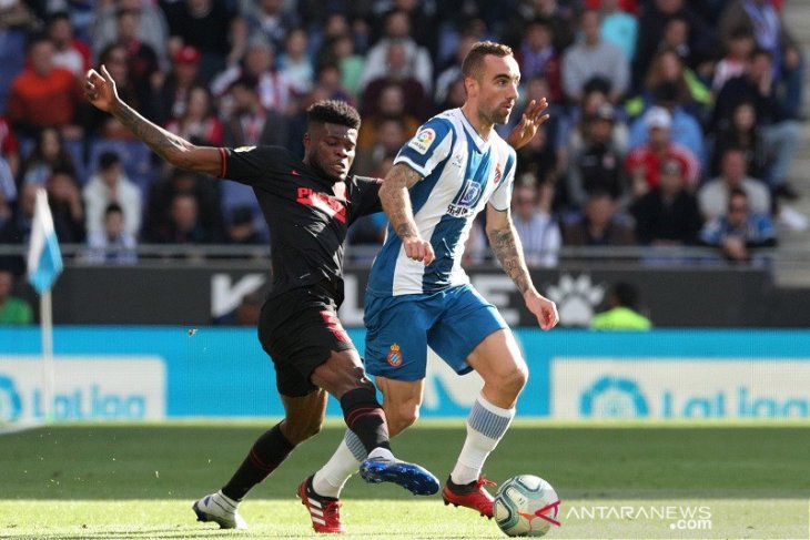 Atletico Madrid ditahan imbang tim juru kunci Espanyol