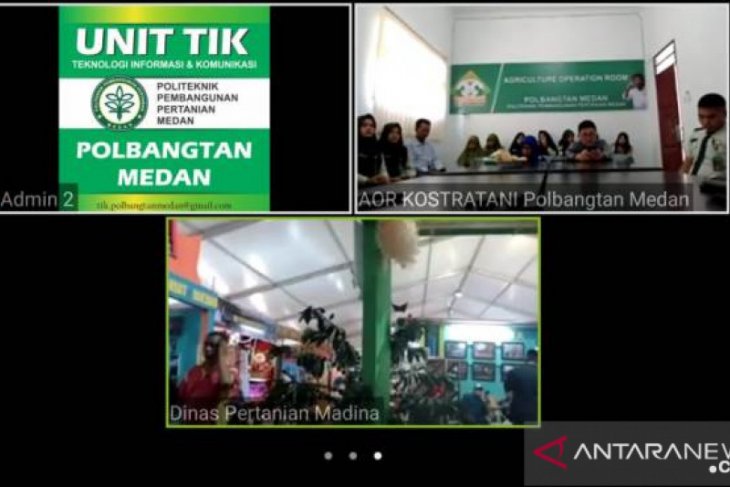 Sukses Kostrada, Bupati Madina telekonference sapa Polbangtan Medan