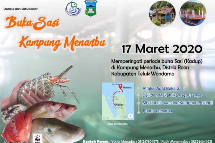Buka Sasi Laut Kampung Menarbu Wondama masyarakat gelar pesta ikan