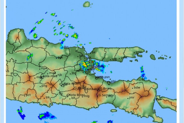 BMKG prediksi potensi hujan deras di sejumlah wilayah Jatim tiga hari mendatang
