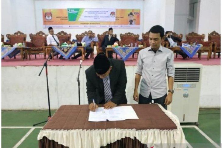KPU Madina - BP JAMSOSTEK kerjasama lindungi penyelenggara Pilkada 2020