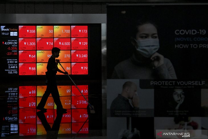 IHSG awal pekan merosot dekati level 4.000