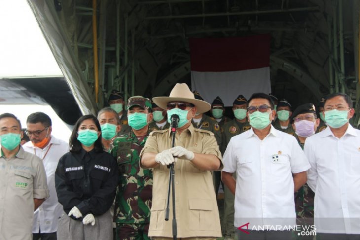Prabowo kagum dengan dokter rumah sakit tangani pasien COVID-19