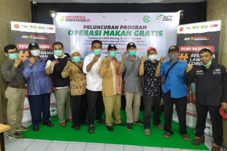 ACT dan pengusaha Warteg sajikan makanan gratis di Jabodetabek