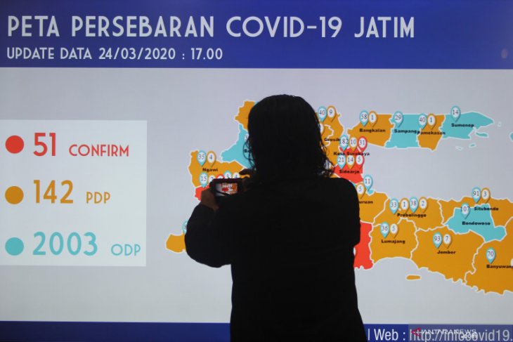 Update Persebaran COVID-19 di Jawa Timur