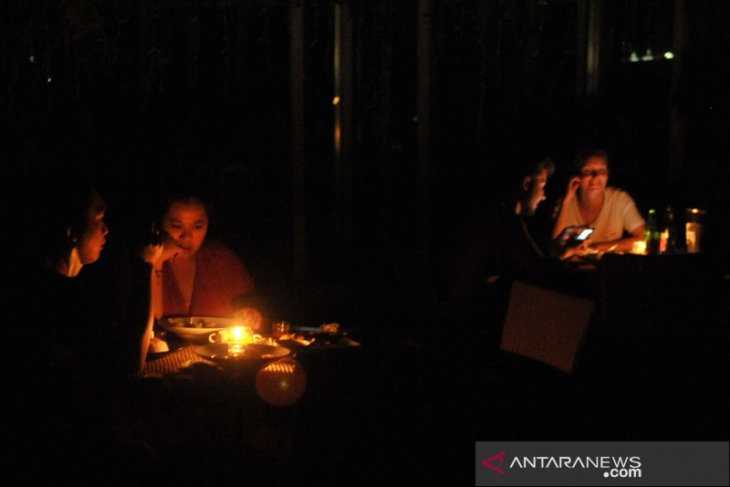 Bali gelap gulita saat malam Nyepi