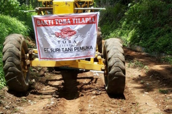 PT STP perbaiki infrastruktur jalan Tambun Raya Simalungun