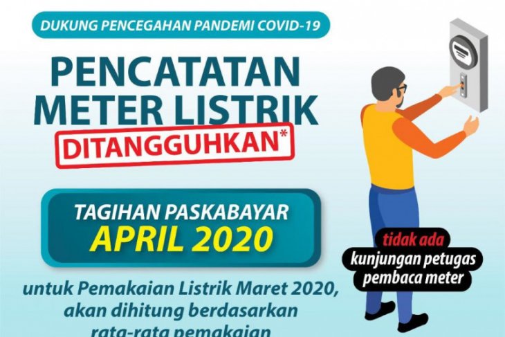 Cegah penyebaran COVID-19, PLN hitung pemakaian listrik dalam tiga bulan terakhir