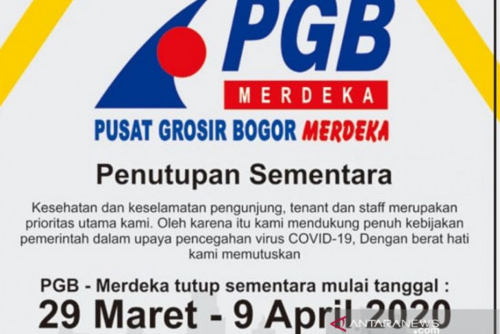 Satu lagi mall di Kota Bogor tutup sementara