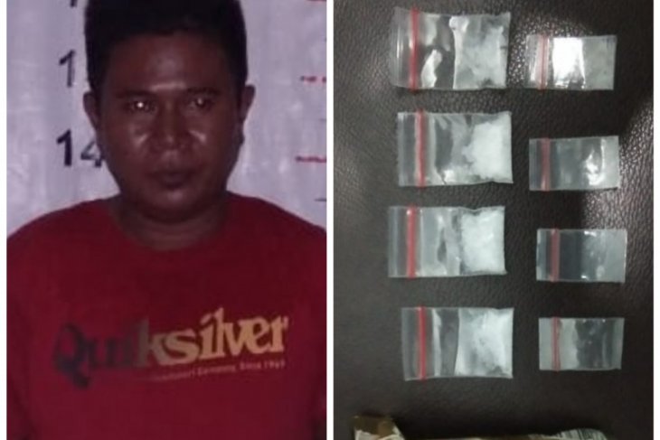 Polisi Pangkalan Brandan Langkat amankan Kulok bandar sabu-sabu