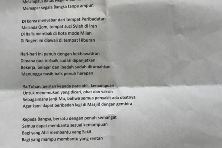 Jusuf Kalla Tulis Puisi Soal Covid 19 Antara News Bali