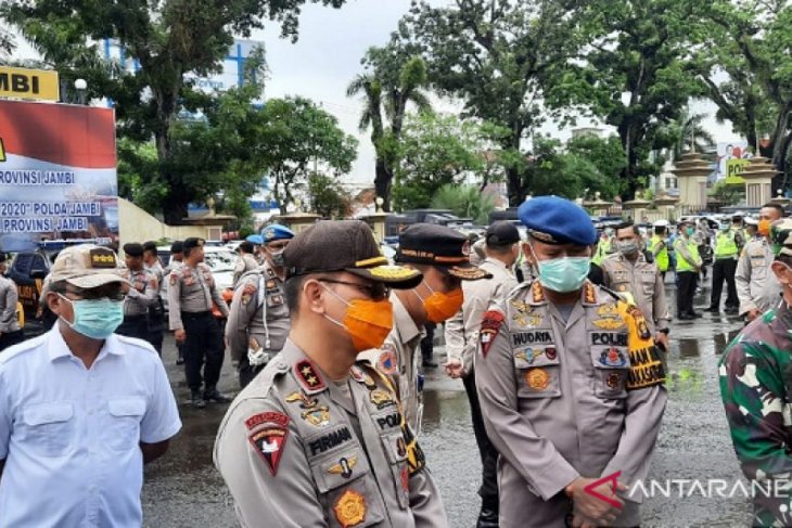 Gugus Tugas Penanganan COVID-19 Jambi gelar apel bersama