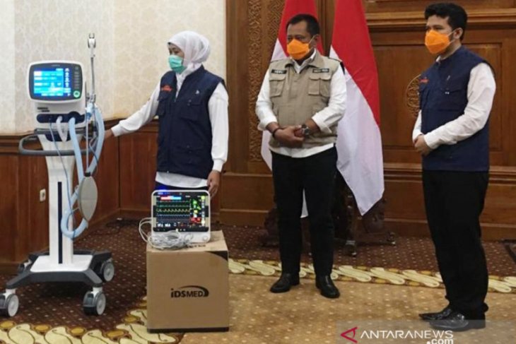 Pemprov Jatim terima bantuan 16 ventilator untuk penanganan pasien corona