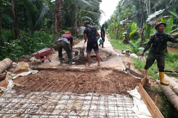 Program TMMD Kodam XII/Tpr ditengah wabah Corona terus jalan