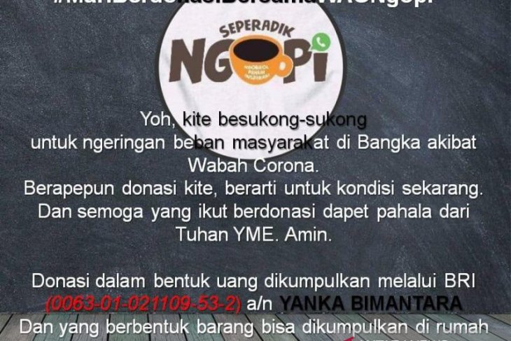 Penggiat medsos Pangkalpinang kumpulkan sembako menjelang pembatasan sosial