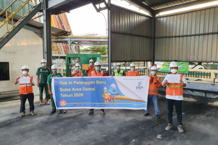 Gas PGN resmi mengalir ke industri Dumai