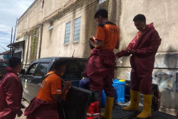 Cegah wabah corona, BPBD Banten dirikan tenda posko di perbatasan Lebak