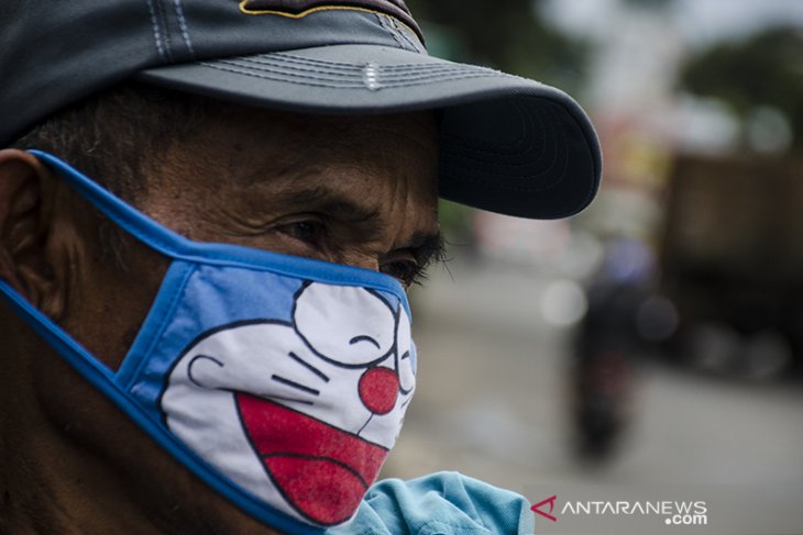 Kesadaran penggunaan masker di Bandung 