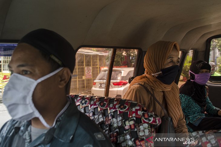 Kesadaran penggunaan masker di Bandung 