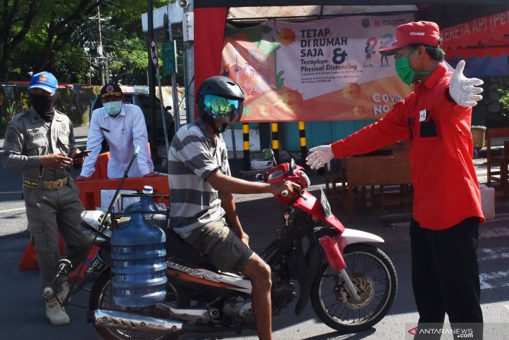 Penertiban Penggunaan Masker di Madiun