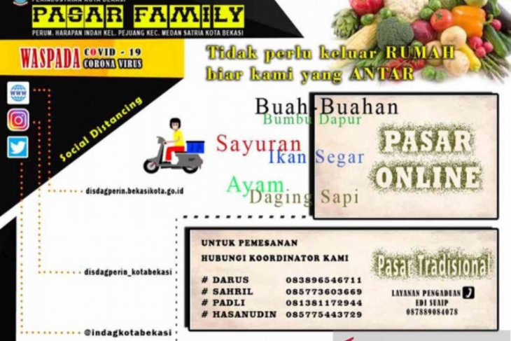 11 pasar tradisional di Bekasi akan terapkan jual beli online