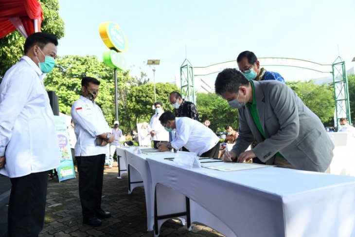 Mentan, Grab dan mitra usaha bekerja sama penuhi kebutuhan pangan saat COVID-19