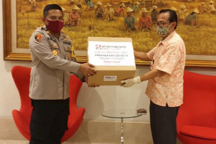 Sinar Mas Land berikan 2.949 masker kepada Polri-TNI