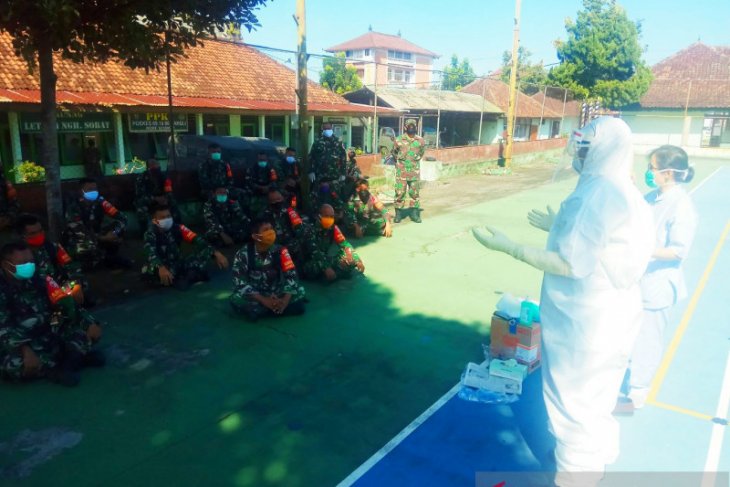 Hadapi COVID-19, Kodim 1626/Bangli dapat keterampilan gunakan APD