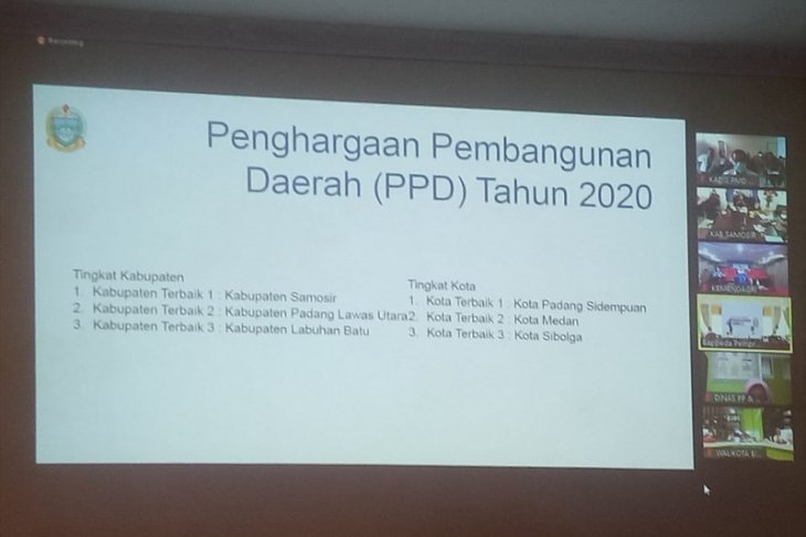 Pemkot Sibolga raih peringkat III penghargaan pembangunan daerah