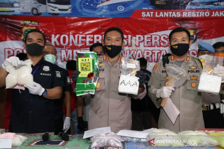 Central Jakarta Police seize 11-kg crystal meth, 30,000 ecstasy pills