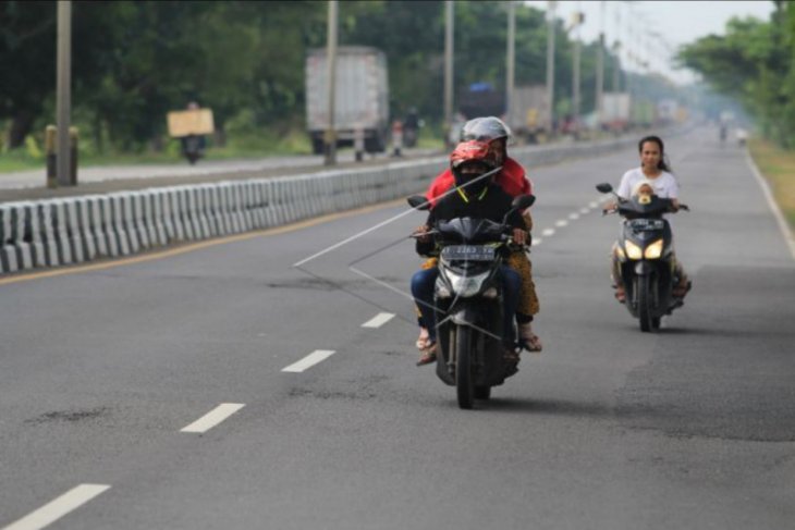 Jalur Pantura lengang pascalarangan mudik