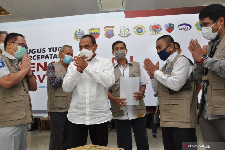 Bantuan Satgas Bencana BUMN Sumut PEDULI COVID-19