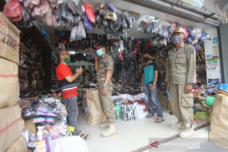 Patroli Penerapan Aturan PSBB Di Kota Banjarmasin