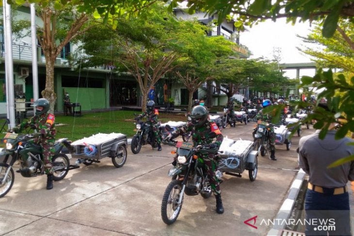 Kodam XII/Tpr distribusikan 4.500 paket sembako pada masyarakat