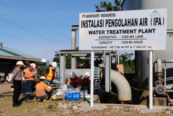 Tambang Emas Martabe lakukan pengawasan dan pemantauan air sisa proses