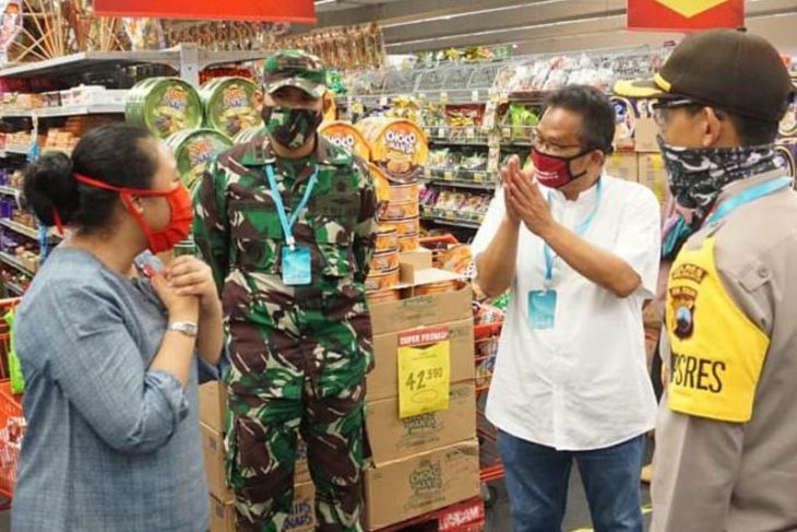 Gugus Tugas Malang cek penerapan protokol kesehatan di pasar-toko modern