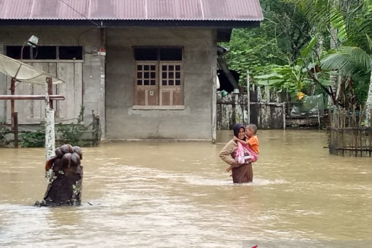 292 rumah warga di Aceh Jaya kebanjiran akibat hujan deras