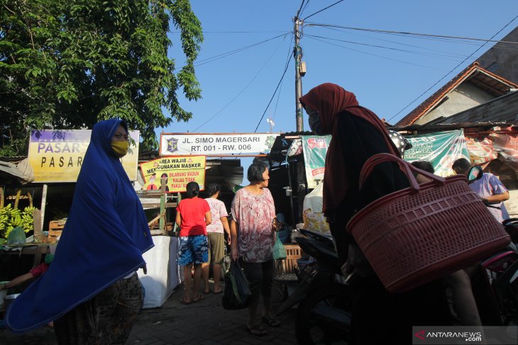 Dua pasar tradisional di Surabaya kembali dibuka