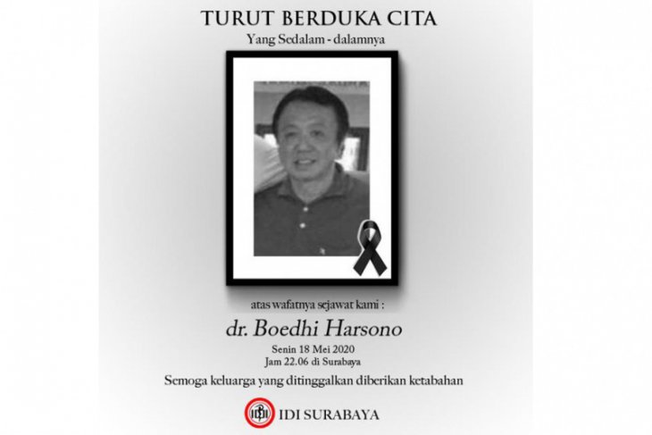 Surabaya administration condoles death of doctor from COVID-19