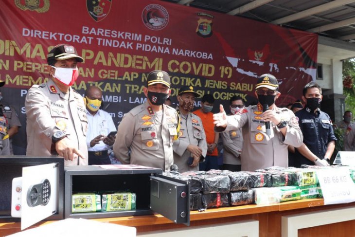 Polri ungkap penyelundupan 71 kg sabu modus ekspedisi sembako