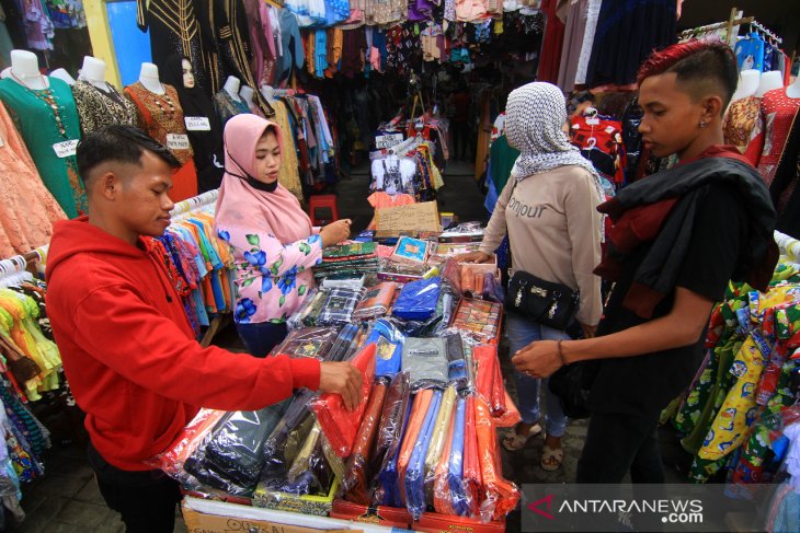 Suasana Pasar Tengah Pontianak Jelang Lebaran