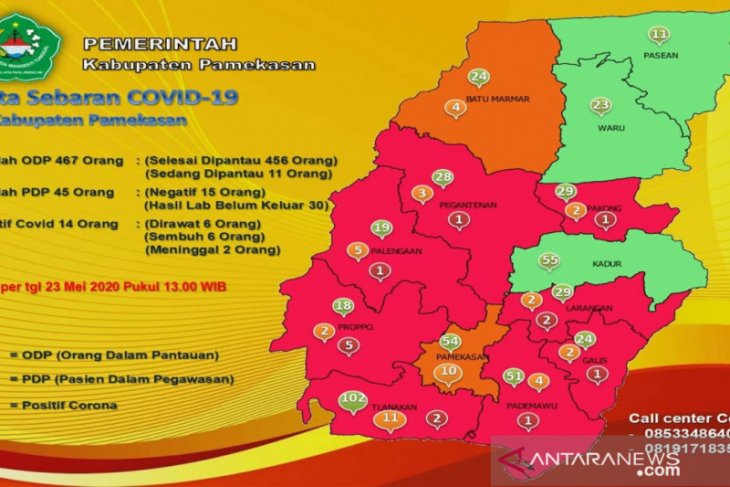 PDP dari klaster pedagang pasar di Pamekasan bertambah