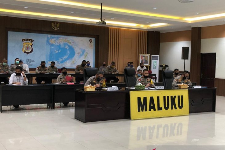Kapolda Maluku koordinasi pengamanan malam takbiran-Shalat Idul Fitri 1441 H