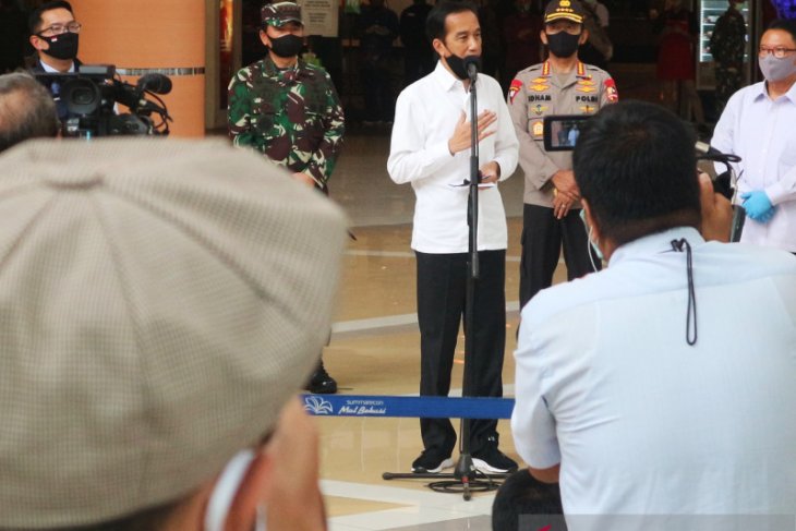 Presiden Jokowi ingin TNI-Polri ada di setiap keramaian