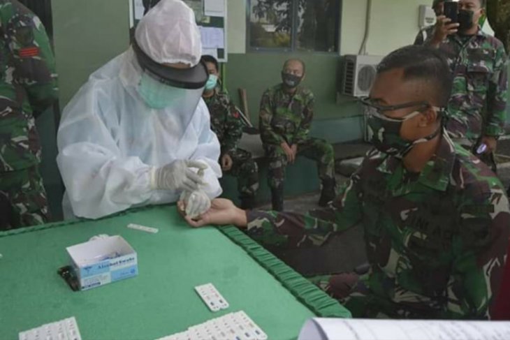 146 personel Kodam XII/Tpr dilakukan rapid test
