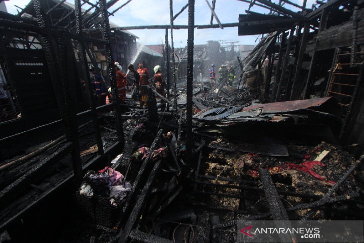 Kebakaran Rumah Padat Penduduk Di Banjarmasin