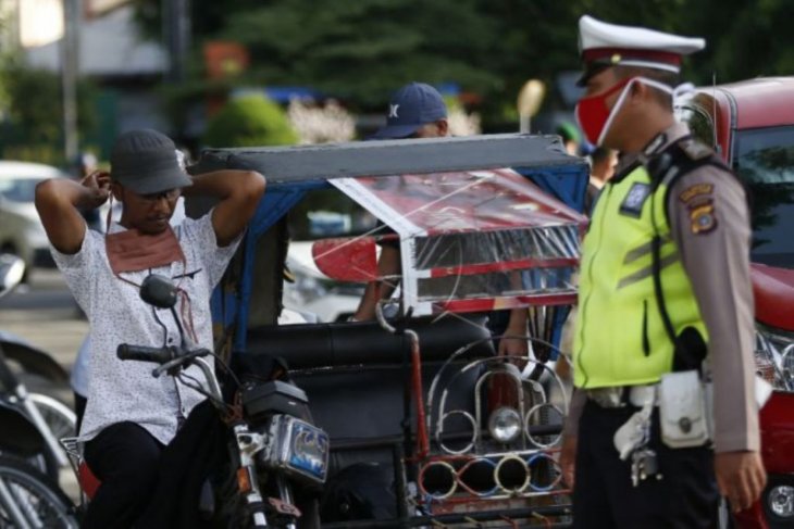 Razia penertiban penggunaan masker