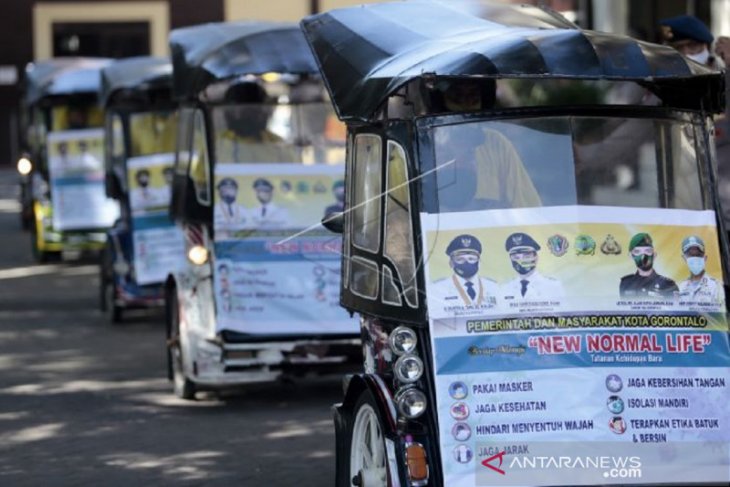 Foto - Menuju Normal Baru, Gerakan Pendisiplinan Masyarakat di Gorontalo